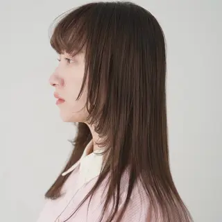 ロング カラー ヘアアレンジ 韓国×艶髪 さきのヘアスタイル