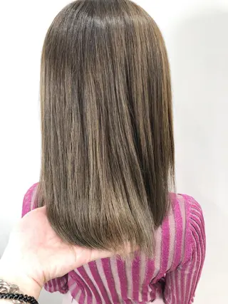 ミディアム カラー 🌙HIZUKI🌙 ハイトーン 艶髪のヘアスタイル