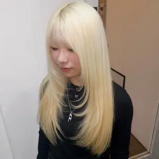 ロング カラー 💍ダメージ最小限 ブリーチ/ちさと💍のヘアスタイル