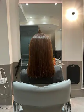 セミロング 🌻暖色カラー🌻 sakuraのヘアスタイル