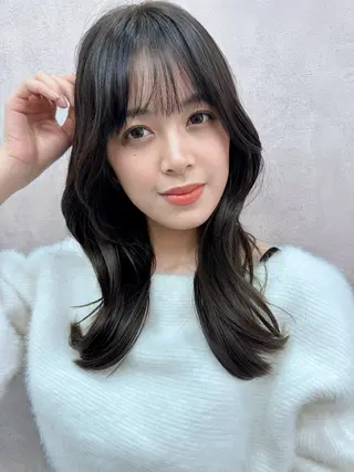 ロング カラー 境井 陸王のヘアスタイル