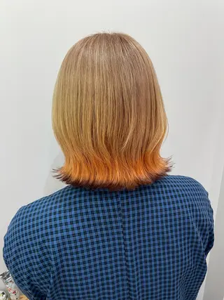 セミロング カラー Sana 🦢のヘアスタイル