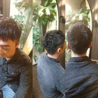 ショート メンズ 岡林 選のヘアスタイル