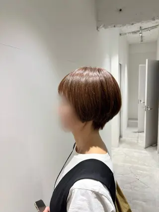 ショート 透明感/ベージュ/ yuna.のヘアスタイル
