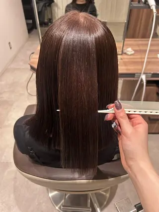 ミディアム カラー パーマ 【カットモデル募集中 】ちもも🩵ྀིのヘアスタイル