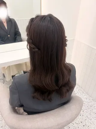 セミロング 木村 しずかのヘアスタイル