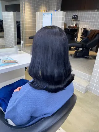 ミディアム カラー ヘアアレンジ Over hair_ misakiのヘアスタイル