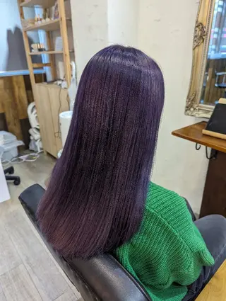 セミロング カラー bathair  所属・bathair 持田侑祐のヘアスタイル