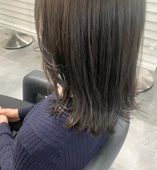 ミディアム カラー 透明感カラー/当日予 約OK🤍〔杉野葵〕のヘアスタイル