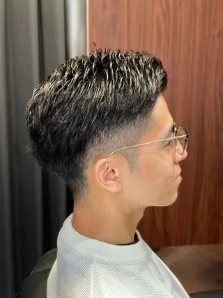 ショート パーマ メンズ 浅見 天翔のヘアスタイル