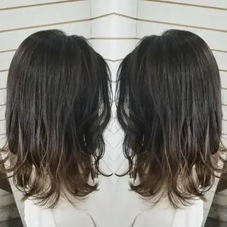 ミディアム 今中 小百合のヘアスタイル