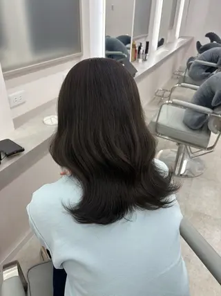 セミロング カラー 心斎橋/透明感カラー / ミサキのヘアスタイル