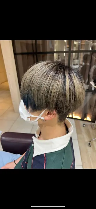 カラー メンズ 笠原 裕貴のヘアスタイル
