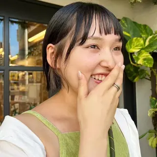 ショート 北島 遥香🫧インナ ー /ベージュカラーのヘアスタイル