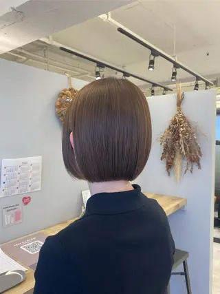 ミディアム カラー MIREI /韓国風 ショート/大阪美容室のヘアスタイル