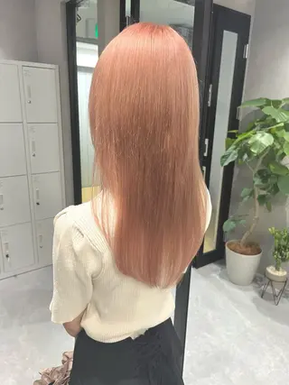 セミロング カラー 暖色ハイトーン特化 🥇Mioのヘアスタイル