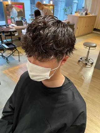 ショート パーマ メンズ SCENEbyRAD helmのヘアスタイル