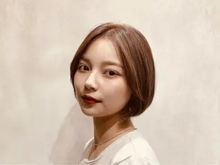 ショート カラー 馬場 彩のヘアスタイル