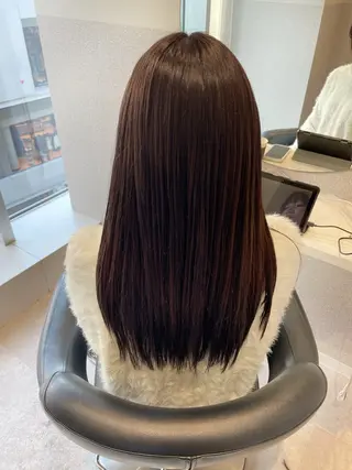 セミロング カラー 女性リピ90%🍨 🩷佐藤みずきのヘアスタイル