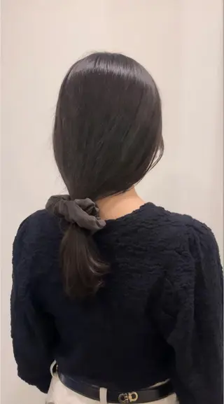 セミロング 落合希 Olivebeigeのヘアスタイル