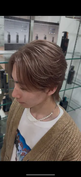 カラー メンズ 菅野 心悠/メンズヘアのヘアスタイル