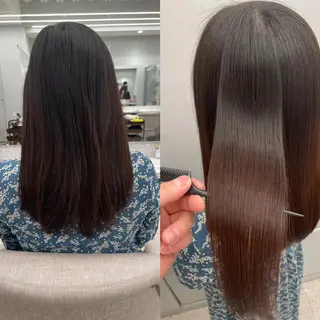 ロング 韓国風🤍 イワサキ　リコ🍒のヘアスタイル