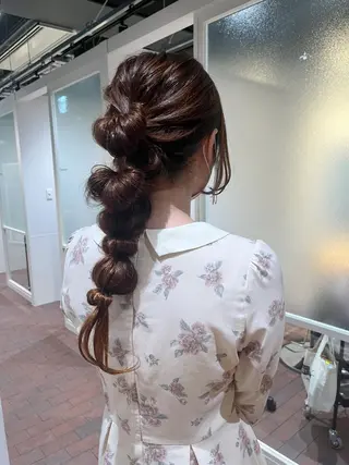 ロング ヘアアレンジ マンツーマン 縮毛矯正/マユコのヘアスタイル
