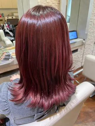 セミロング カラー 黒坂 唯奈 /パーマとボブ特化のヘアスタイル