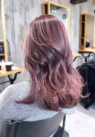 ロング カラー haruka ♡レイヤー/透明感のヘアスタイル