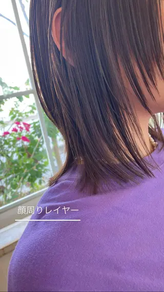 ミディアム 東恩納 誠のヘアスタイル