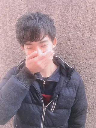 ショート カラー パーマ ヘアアレンジ メンズ ちこ .のヘアスタイル