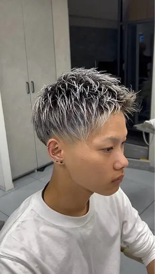 ショート カラー メンズ 🔮メンズ縮毛矯正 メンズパーマ💎竹永のヘアスタイル