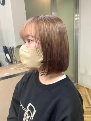 ミディアム カラー SHOTO ハイトー ン/ブロンドカラーのヘアスタイル