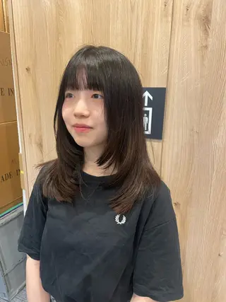 セミロング tsuki /天王寺 /カラー/ボブカットのヘアスタイル