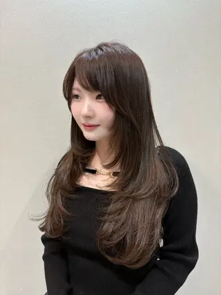 ロング 赤池 日菜子のヘアスタイル