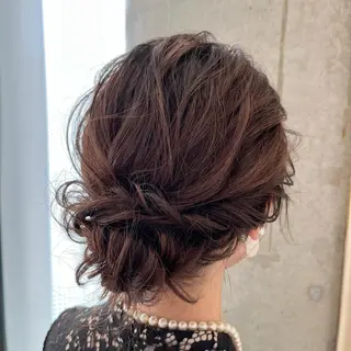 セミロング ヘアアレンジ サソウ ユリエ🥥のヘアスタイル