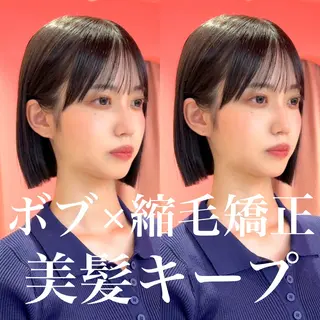 ショート 莉乃/縮毛矯正/髪質 改善/艶カラーのヘアスタイル