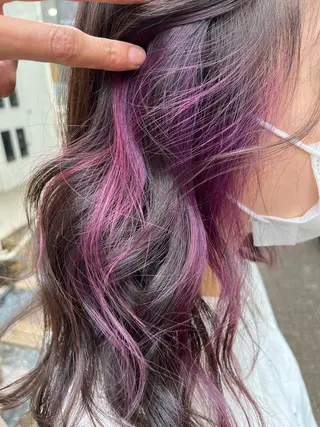 セミロング カラー 原宿サロン代表 デザインカラー伊藤卓のヘアスタイル