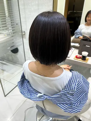 ショート カラー 縮毛矯正&髪質改善 西野のヘアスタイル