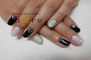 ショート ネイル ネイルサロン Cureのネイルデザイン