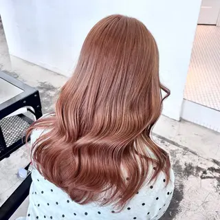 ミディアム カラー ヘアアレンジ 🎀モテ暖色× エクステ🎀あかりのヘアスタイル