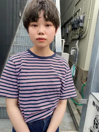ショート カラー パーマ ヘアアレンジ メンズ キッズ ネイル マツエク・マツパ 🫧umu.🫧韓国 /レイヤー/ハッシュのヘアスタイル