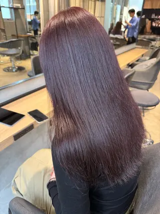 ロング カラー 須藤 優真 切りっぱなしボブのヘアスタイル