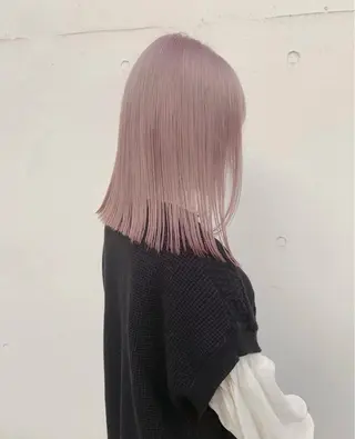 セミロング カラー カットモデル様無料 💎saaya💎のヘアスタイル