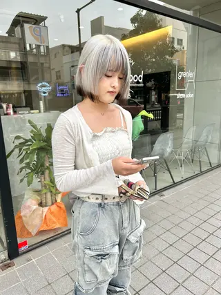 ミディアム カラー 一ノ瀬 暁のヘアスタイル
