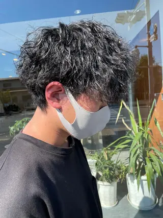 パーマ メンズ 村上 楓弥のヘアスタイル