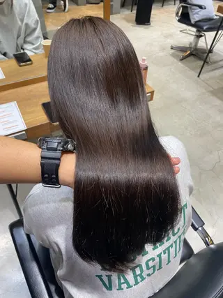 ロング 🩶ナチュラル ハイトーン/はちすのヘアスタイル