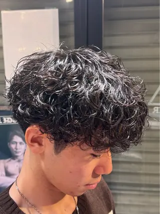 パーマ メンズ 快斗🔥メンズパーマ 🔥モデル募集中🔥のヘアスタイル