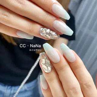 ネイル 💎CC・NaNa 韓国風ネイル🌙Cのネイルデザイン