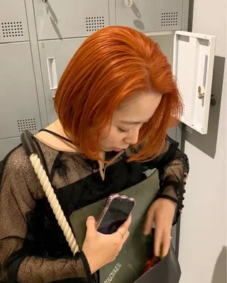 ミディアム カラー ブリーチ/アレンジ 天満/chihiroのヘアスタイル